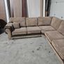 Beige Fabric Corner Sofa Image 6