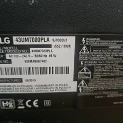 43 LG television for parts or fix