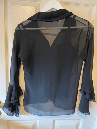 Black Chiffon Blouse