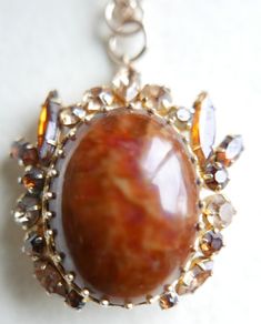 Beautiful Vintage Pendant or Brooch with a chain