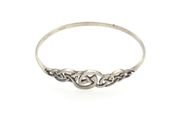 Vintage 925 Sterling Silver Kit Heath Designer Celtic Knot Bangle