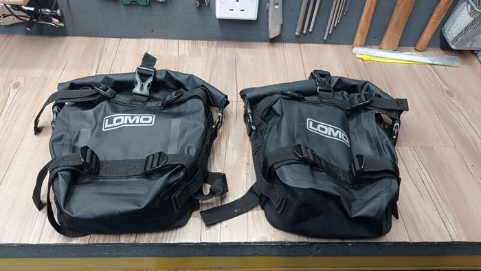 Motorcycle Crash bars luggage bags
