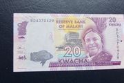 Malawi 2016.South East Africa.20 Kwacha.Uncirculated Banknote.