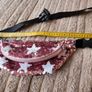 Pink Star Sequin Waist Bag Image 7