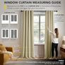 Blackout Curtains Thick Thermal Insulated Eyelet Curtains for Living Room, 274x229cm (HxW), Navy Blue, 2 Panels Image 2