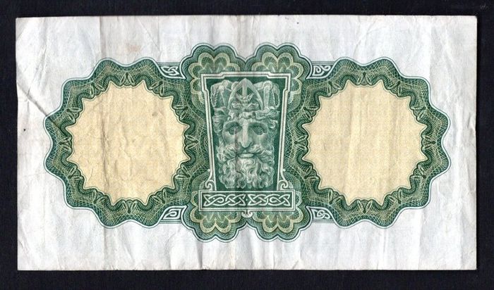 1964 Ireland IR1 Lady Lavery Banknote Series A. Note issued 11/04/64 Serial number 45G483779