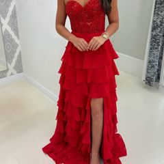 So amazing red debs dress, never worn with tags. Retails at 490 euro