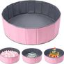 Kids Baby Round Pool Ball Pit, Outdoor Indoor Nursery Baby Playpen for Toddler Boys Girls (100CM) Image 2