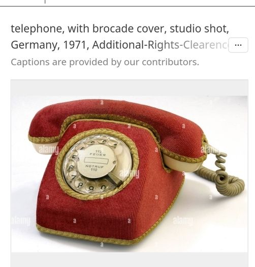 Vintage brocade telephone cover