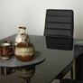 Glass dining table set with 6 chairs Free Delivery Image 4