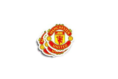 Man United Glossy Stickers 2-Pack