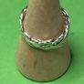Handmade sterling silver Celtic woven ring size M Image 3