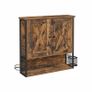 Wall cabinet kitchen bathroom vintage brown Image 2