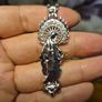Silver Tone Virgin Mother Mary Necklace Image 4