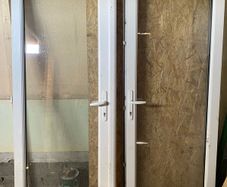 PVC French double doors and matching window