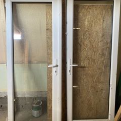 PVC French double doors and matching window