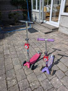 Two Micro scooters, one Mini