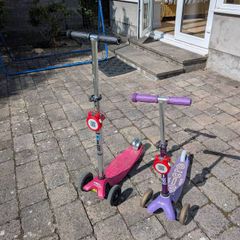 Two Micro scooters, one Mini