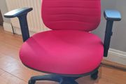 red office task chairs