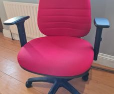 red office task chairs