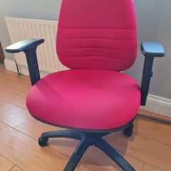 red office task chairs