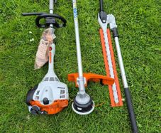 New STIHL KM 56 RC KombiEngine with 2 Attachments