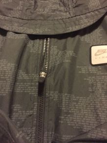 Nike Air Max Digital Camo Hooded rain Jacket Black