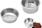 2 Pack 51mm Stainless Steel Espresso Portafilter Baskets Single Double Cup  Precision punched for even extraction, food-grade finish, heat-resistant, easy to clean, fits high-pressure coffee makers