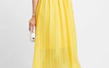 Tommy Hilfiger Yellow Maxi Day Dress - Size 12UK (8 US)
