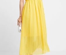 Tommy Hilfiger Yellow Maxi Day Dress - Size 12UK (8 US)