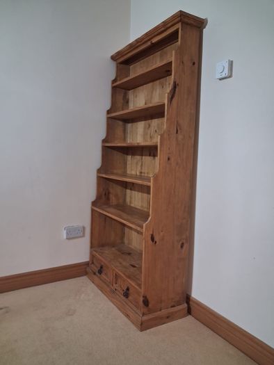 Solid Wood Tall Bookcase