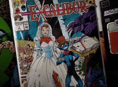 Excalibur ! Issue #7 ! Inferno ! Copper Age Comic from 1988 ! by Marvel !