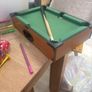 free table top snooker table with one cue no balls Image 3