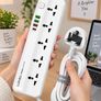 LDNIO SC5415 Surge Fast charging Power Strip with 5 Ac Outlets & 4USB Charging Ports 2m Extension PD power Soket - White Image 5