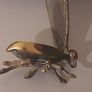 Vintage Mid Century Modern Solid Brass Fly Ashtray 1950s/60s Image 6