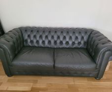 Italian leather Chesterfield 2 seater