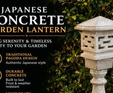 Garden ornament Asian style pagoda pedestal