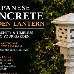 Garden ornament Asian style pagoda pedestal