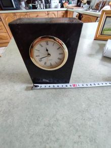 Lovely Irish Marbel  Clock In Working Order.
