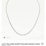 Missoma silver jewellery Lucy Williams silver snake chain Image 3
