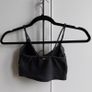 Pull&Bear Black Ribbed Strappy Top with Lace Trim Image 2