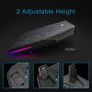 RGB Gaming Cooling Pad Quiet Laptop and Notebook Cooling Pad With 5 Fans, Touch Button and Blue LED Laptop Cooler fits 12"-19" Image 4