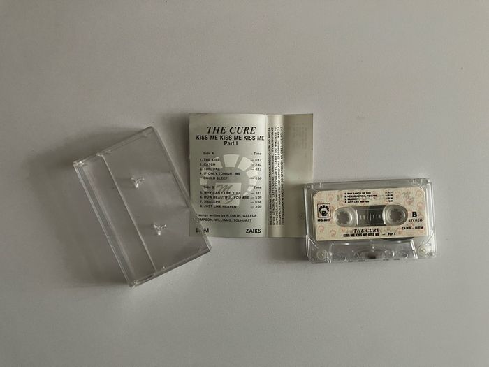 The Cure Kiss Me Kiss Me Kiss Me Cassette Tape NM