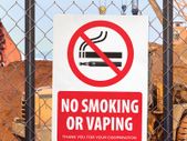 No Smoking or Vaping Sign Prohibitory Signs