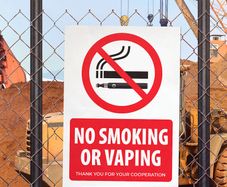 No Smoking or Vaping Sign Prohibitory Signs