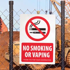 No Smoking or Vaping Sign Prohibitory Signs