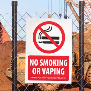 No Smoking or Vaping Sign Prohibitory Signs
