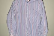 Tommy Hilfiger Mens Pin Stripe Long Sleeve Shirt Size Medium