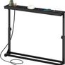 Slim Console Table with Adjustable Height (63.5-83.5 cm), Behind Sofe Table with Charging Station, 100 cm Narrow Console Table for Hallway, Living Room, Bedroom, Black Image 9