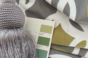 Contemporary Geometric Design Heavy Linen Curtains 2 Pairs 128"w x 87"d